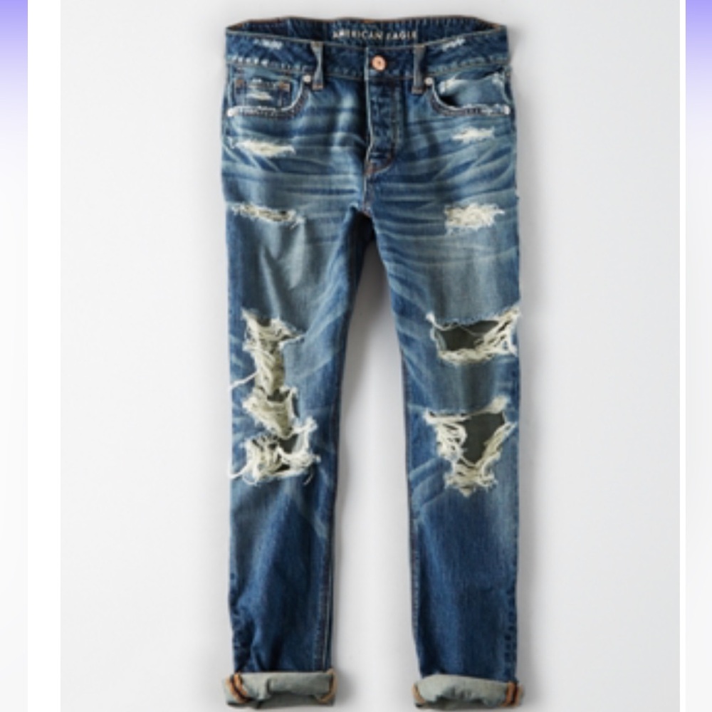 American Eagle Outfitters Classic Tomgirl Jeans 8 Regular